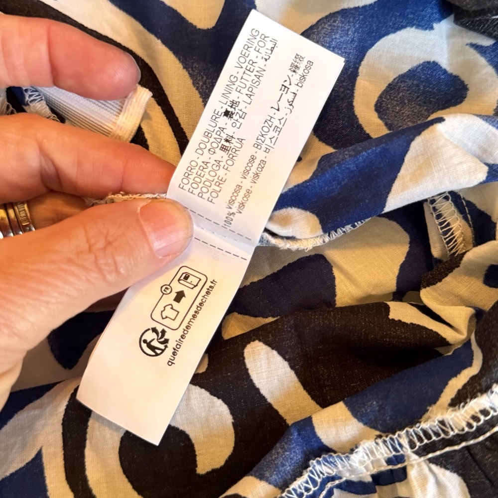 ZARA Blue & Black Floral Midi Maxi Dress w Cut-out Open Back - Picture 15 of 16
